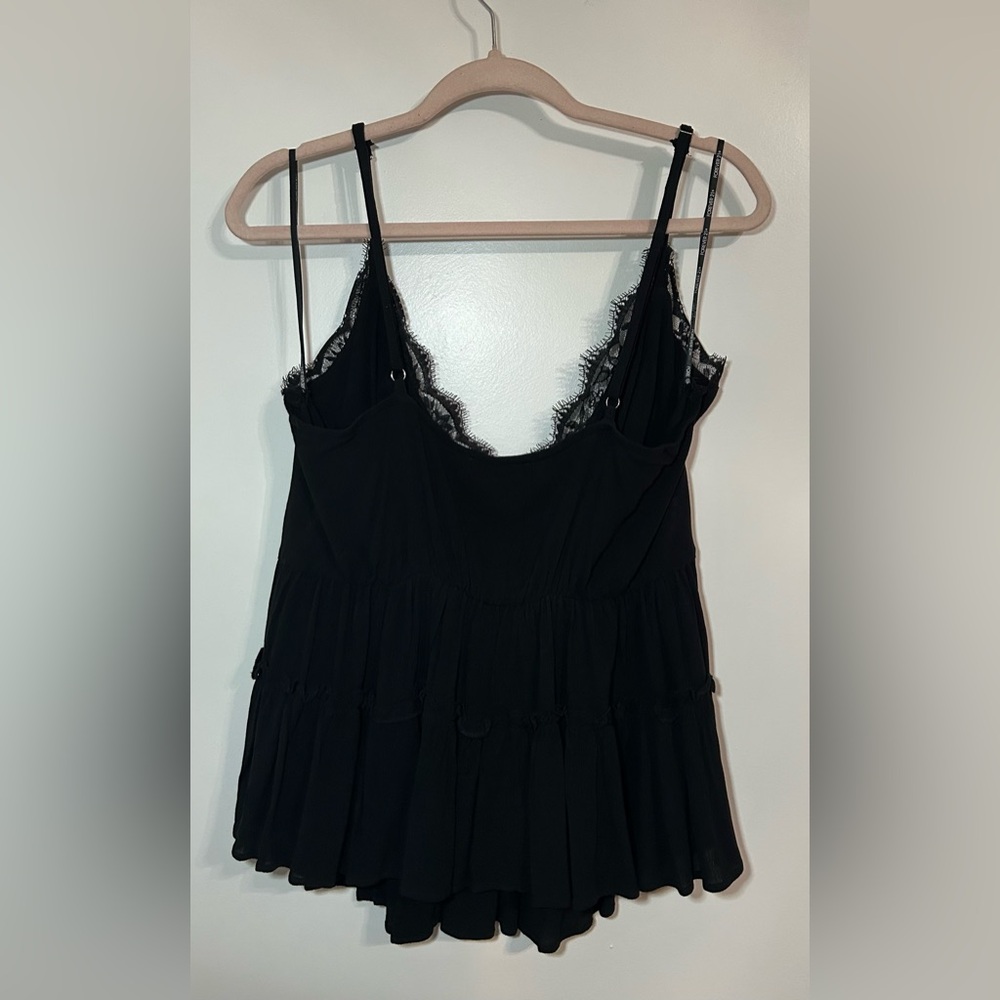 Forever 21 Black Lace Trim Cami Top / NWOT